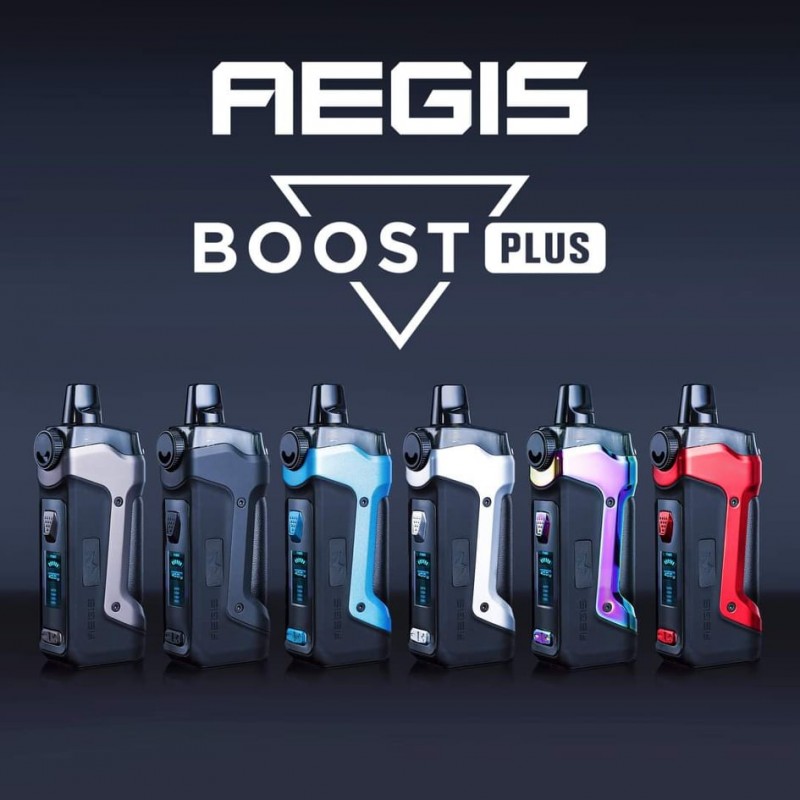 Geekvape Aegis Boost Plus 40W ile uzun pil ömrü, suya ve darbeye dayanıklı tasarım sayesinde her ortamda güvenli kullanım deneyimi yaşayın.