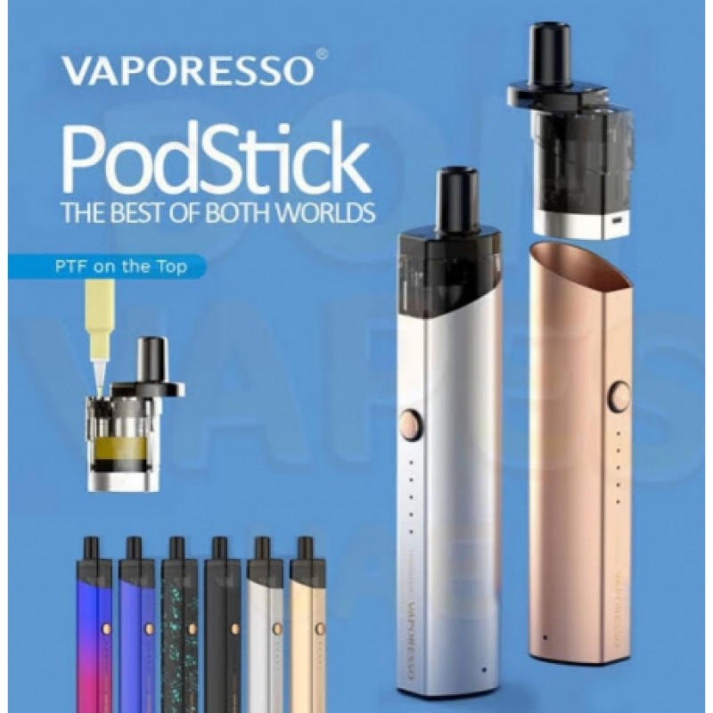 Vaporesso Pod Stick 900mAh ile kompakt tasarımda uzun pil ömrü ve yüksek performansı bir arada keşfedin. Hemen sipariş verin!