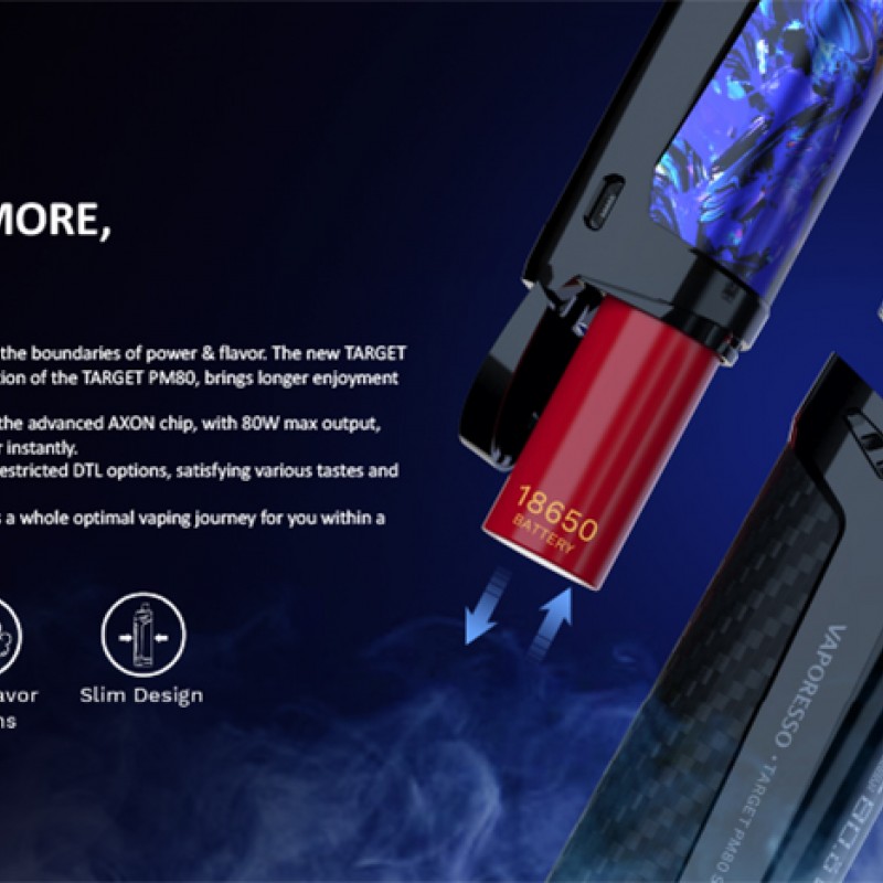 Vaporesso Target PM80 SE ile yüksek buhar performansı ve şık tasarımı keşfedin. Uzun pil ömrü ve kolay kullanım ile ideal bir pod mod deneyimi yaşayın.