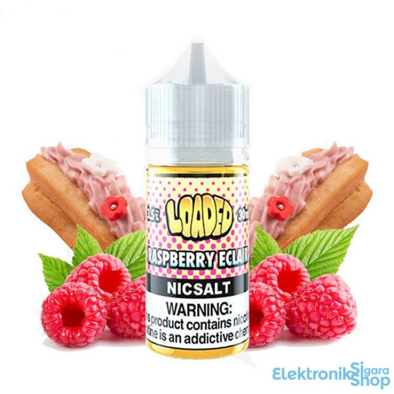 Loaded Salt Raspberry Eclair 30ml ile tatlı ekler ve ahududunun eşsiz uyumunu keşfedin. Yoğun aroma ve kaliteli içerik şimdi sizi bekliyor.