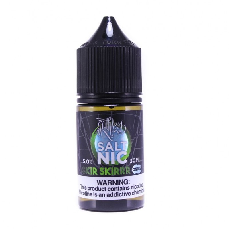 Elma ve karpuz aromalı Ruthless Salt Skir Skirr On Ice 30ml ile ferahlatıcı bir deneyim yaşayın. Yoğun lezzet ve buz etkisi bir arada!
