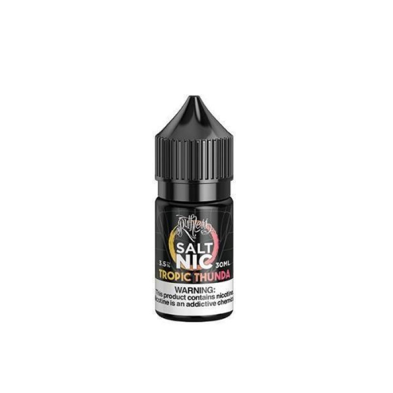 Ruthless Salt Tropic Thunda 30ML ile tropikal meyve aromalarının ferahlatıcı dünyasını keşfedin. Yoğun ve kalıcı tat deneyimi sizleri bekliyor.