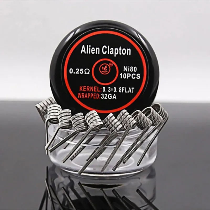 Alien Clapton hazır sarılı tel ile cihazınızdan maksimum performans alın. Yoğun aroma, güçlü buhar ve uzun ömürlü kullanım için ideal seçim.