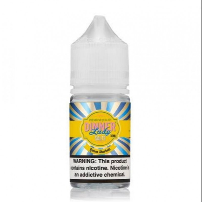Dinner Lady Lemon Tart 30ML Premium Salt Likit ile tatlı limonlu tart lezzetini deneyimleyin. Yoğun aroma ve kaliteli içerik şimdi stokta!