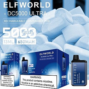 Elf Bar DC5000 Ultra Puff Şarj Edilebilen Tek Kullanımlık Elektronik Sigara