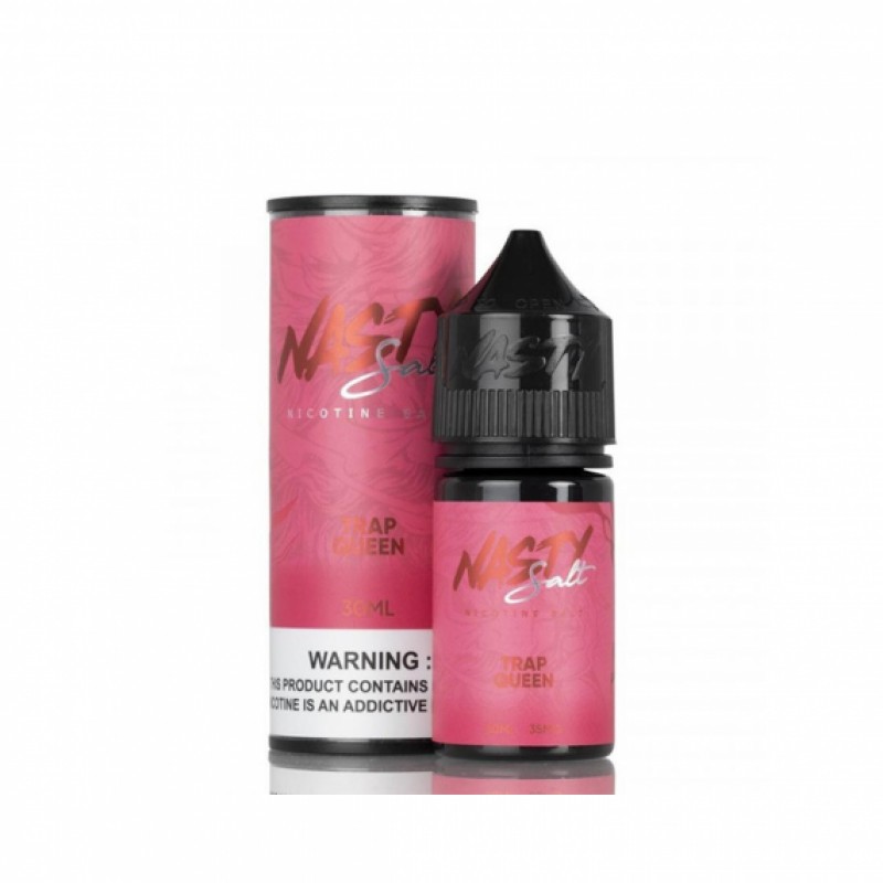 Tatlı çilek aromalı Nasty Juice Trap Queen 30ML Salt Likit ile buharlı keyfi doyasıya yaşayın. Kaliteli içerik ve yoğun aroma deneyimi sizi bekliyor.