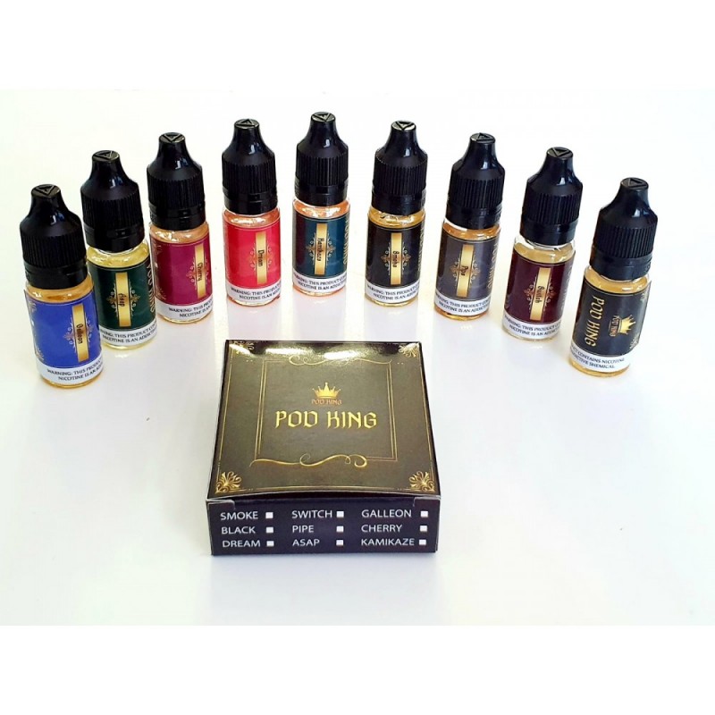 Pod King 3x10ML Premium Likit ile lezzetli ve yoğun aroma deneyimi yaşayın. Üstün kalite, uzun süreli kullanım ve memnuniyet bir arada.