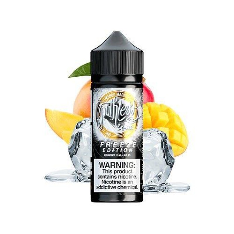 Ruthless Mango Madness 120 ml ile tropikal mango lezzetini doyasıya yaşayın. Yoğun aroması ve ferahlatıcı tadıyla keyifli bir deneyim sunar.