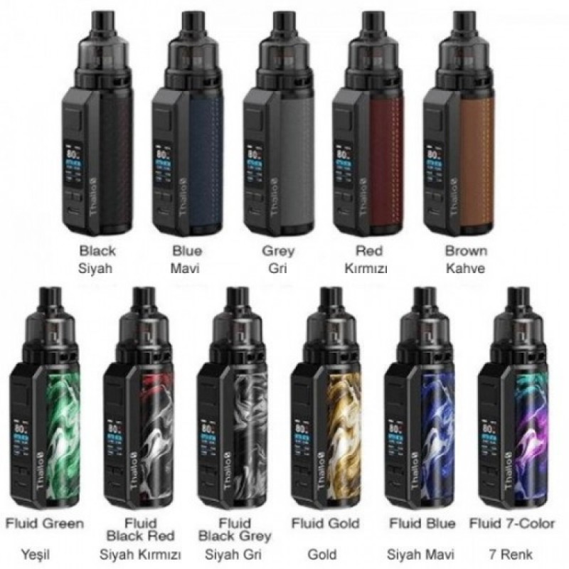 SMOK Thallo S Pod Mod Kit, ayarlanabilir watt gücü ve şık tasarımıyla üstün buhar deneyimi sunar. Hızlı ateşleme ve dayanıklı yapı bir arada.