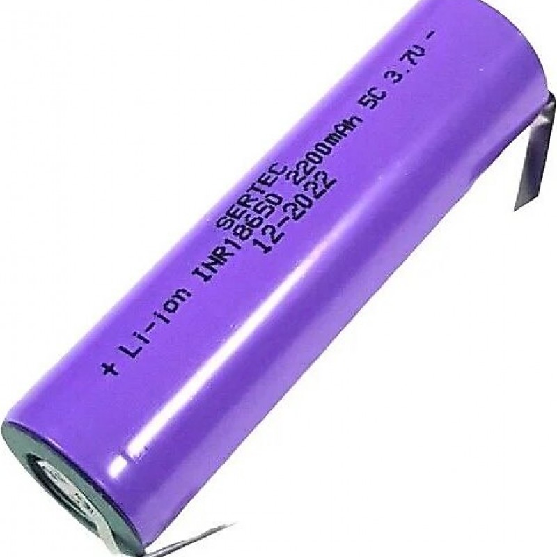 Sertec 18650 3.7V 2000 mAh Li-Ion şarjlı pil ile elektronik cihazlarınıza uzun ömürlü ve güvenilir enerji sağlayın. Hızlı şarj, yüksek performans.