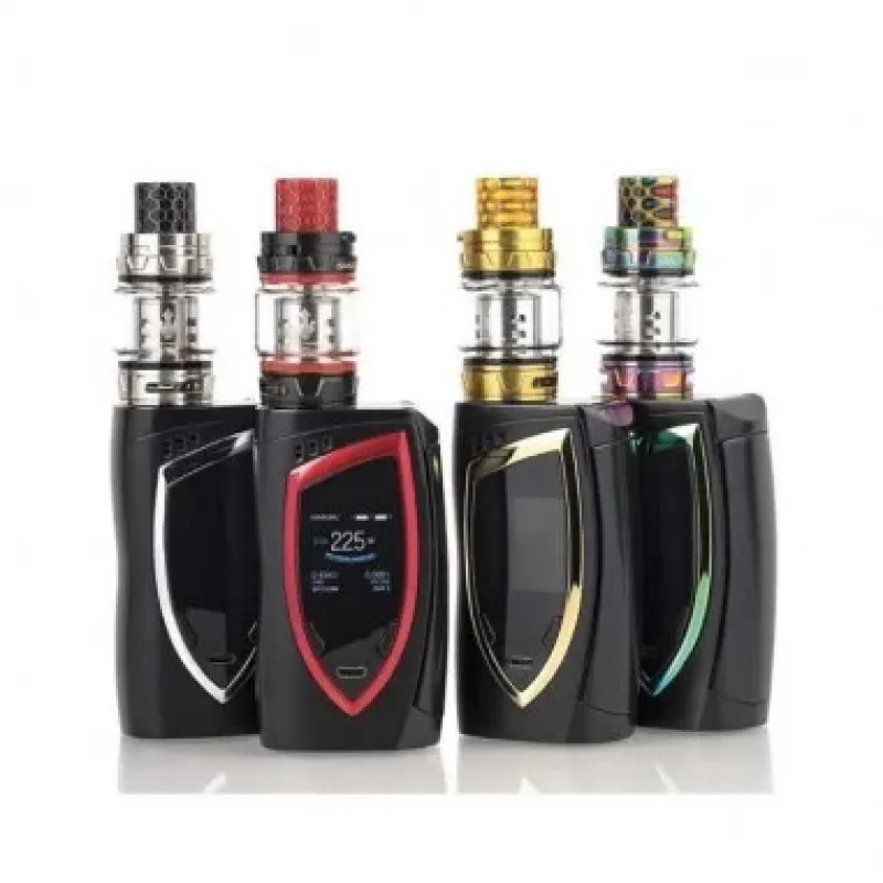 Smok Devilkin Kit 225W, TFV12 Prince Tank ile yüksek buhar üretimi ve şık tasarımı bir arada sunar. Güçlü, dayanıklı ve kullanıcı dostudur.