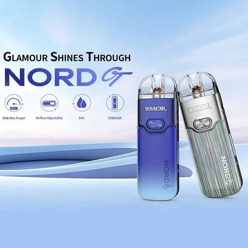Smok Nord GT Pod Mod Elektronik Sigara Kit, kompakt tasarımı ve yüksek buhar performansıyla keyifli içim deneyimi sunar. Şimdi keşfedin!