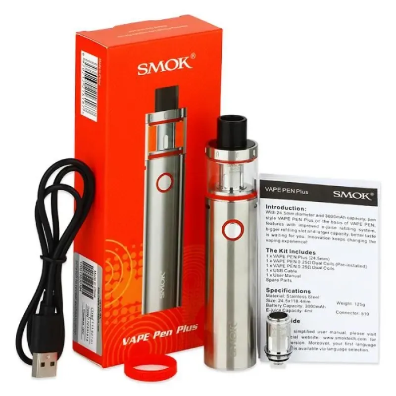 Smok Vape Pen PLUS ile yoğun buhar deneyimi ve uzun pil ömrünün tadını çıkarın. Kompakt tasarımı ve güçlü yapısıyla her an yanınızda.