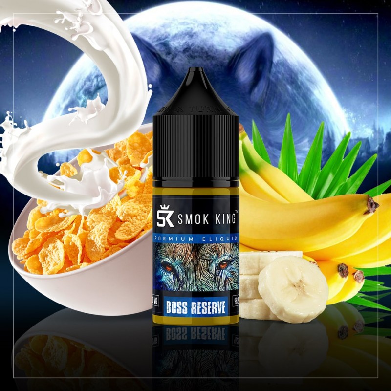 Smokking Boss Reserve ile tatlı ve kremsi aromaların keyfini çıkarın. Yoğun lezzetiyle keyifli bir deneyim sunan premium likit sizi bekliyor.