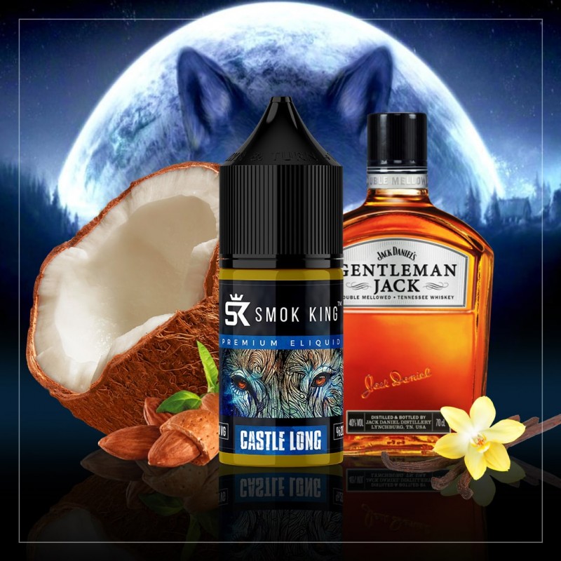 Smokking Castle Long ile badem, hindistan cevizi ve bourbon lezzetlerini keşfedin. Premium kalite likit deneyimini şimdi yaşayın.