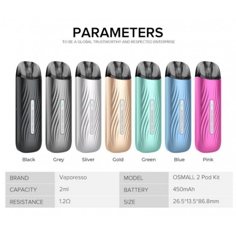 Vaporesso OSMALL 2 ile pratik kullanım, şık tasarım ve uzun pil ömrünü bir arada keşfedin. Hafif yapısıyla her an yanınızda taşıyın.