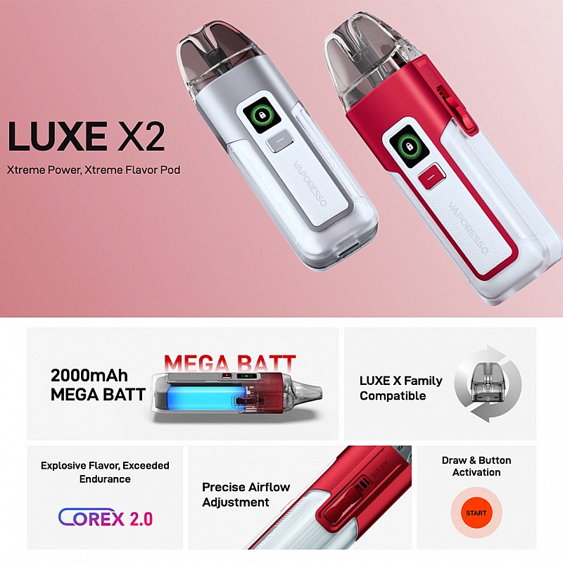 Vaporesso - Luxe X2 2000 Mah Pod Mod Elektronik Sigara