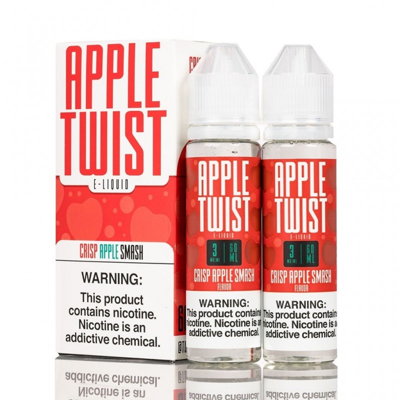 Apple Twist Crisp Apple Smash 60ml ile ferahlatıcı elma aromasıyla gününüze tat katın. Yoğun meyve tadı ve kaliteli içerik bir arada.