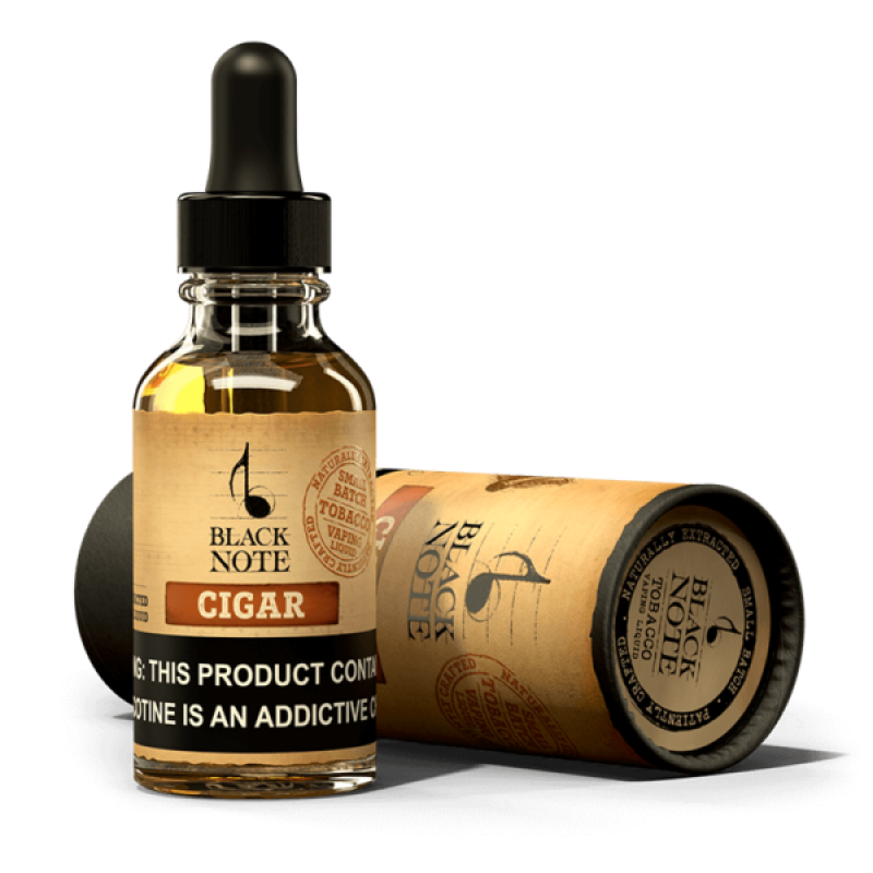 Black Note Cigar 30 ml, gerçek puro lezzetini yansıtan yoğun tütün aromasıyla keyifli bir deneyim sunar. Premium kalite e-likit şimdi keşfedin.