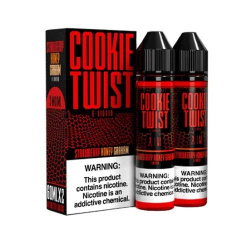 Tatlı çilek, bal ve graham cracker aromalı Cookie Twist Strawberry Honey Graham 60ml ile eşsiz bir tat deneyimi keşfedin. Hemen sipariş verin!
