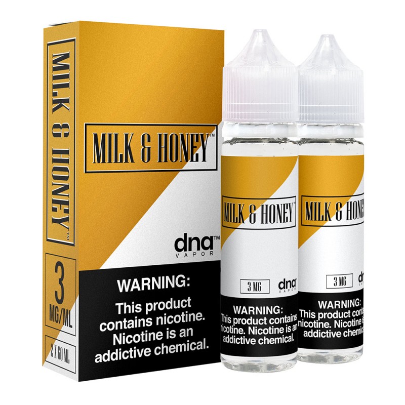 DNA Vapor Milk Honey 60ml ile bal ve süt karışımının yumuşak tadını keşfedin. Kaliteli içerik ve eşsiz aroma şimdi sizi bekliyor.