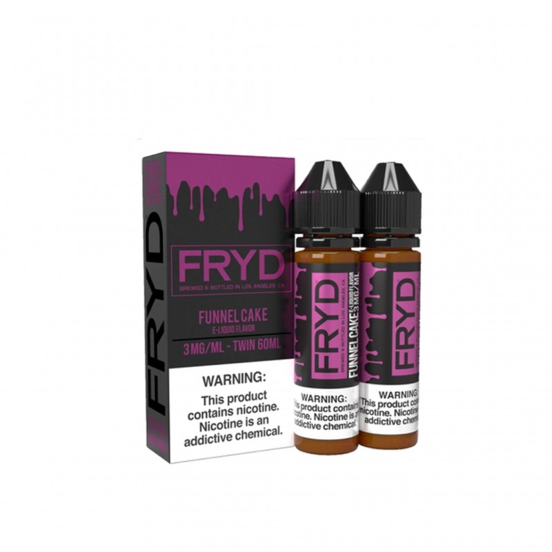 FRYD Drip Funnel Cake 60ML ile tatlı ve yumuşak bir aroma deneyimi yaşayın. Kaliteli içerik ve yoğun lezzet için ideal seçim.
