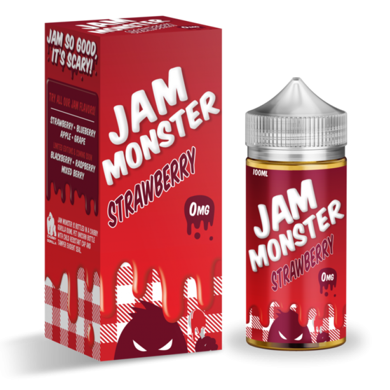 Jam Monster Strawberry 100ml ile yoğun çilek aroması deneyimini keşfedin. Tatlı ve doyurucu lezzetiyle hızlı kargo ve güvenli alışveriş fırsatı!