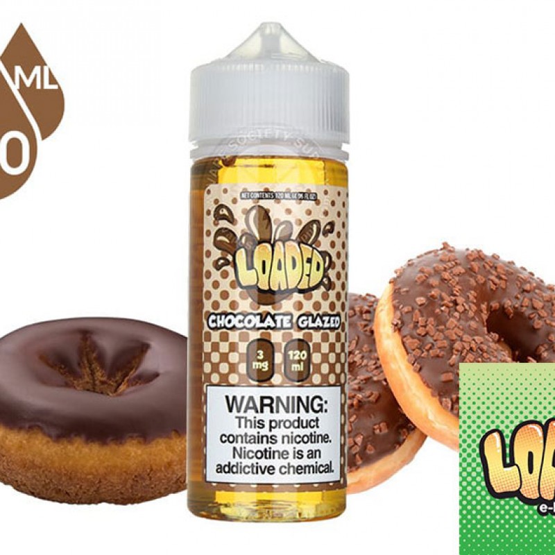 Loaded Chocolate Glazed 120 ml ile çikolata kaplı tatlı aromanın keyfini çıkarın. Tatlı severler için özel formülüyle eşsiz bir deneyim sunar.