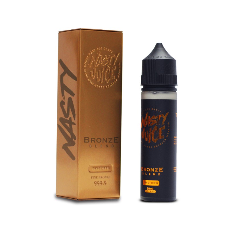 Nasty Juice Bronze Tobacco 60ML ile tütün ve karamelin mükemmel uyumunu keşfedin. Premium kalite, zengin aroma ve uzun süreli keyif.