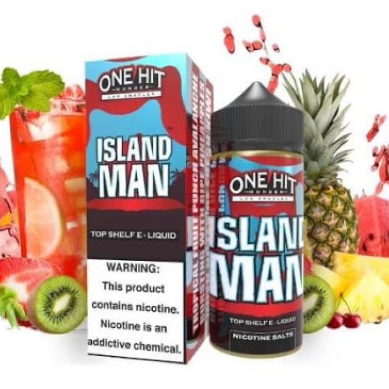 One Hit Wonder Island Man 100 ML, tropikal meyve aromalarıyla eşsiz bir deneyim sunar. Yoğun lezzet arayanlar için ideal premium likit seçeneği.