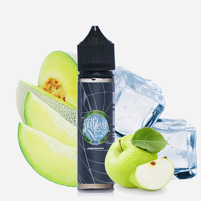 Elma ve mentolün serinletici uyumunu sunan Ruthless Skir Skirrr On Ice 60ml ile tazelik dolu bir aroma deneyimi yaşayın.