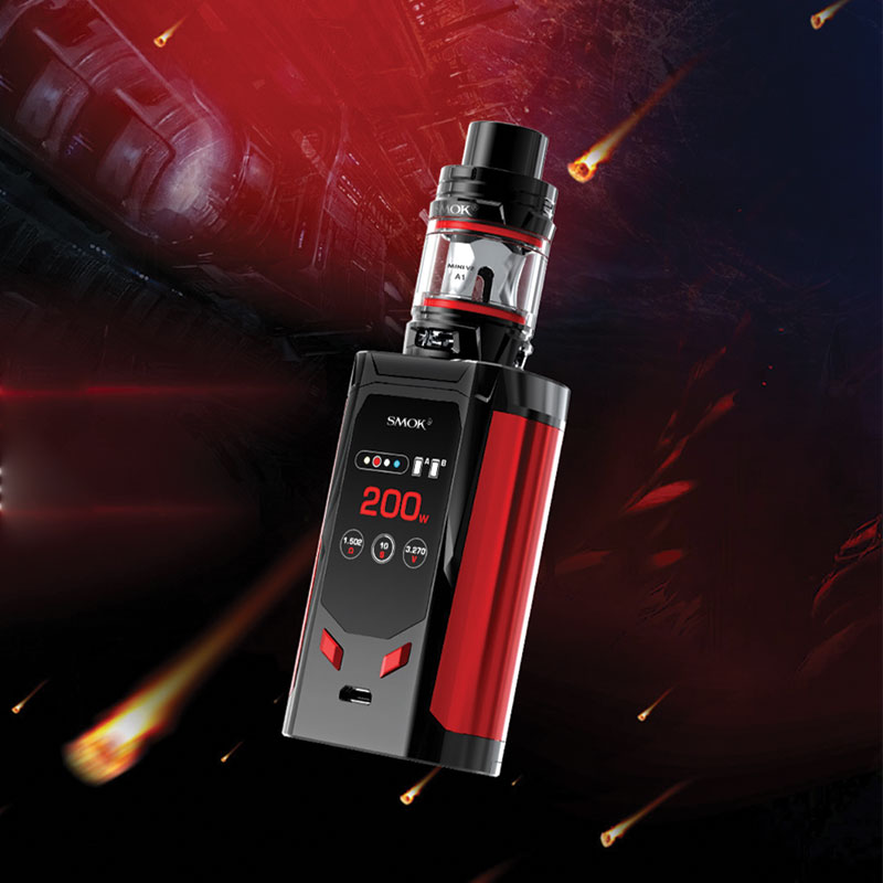 SMOK R-Kiss Kit 200W, kompakt tasarımı ve yüksek performansıyla yoğun buhar keyfi sunar. Şık görünüm ve güçlü mod özelliğiyle öne çıkar.
