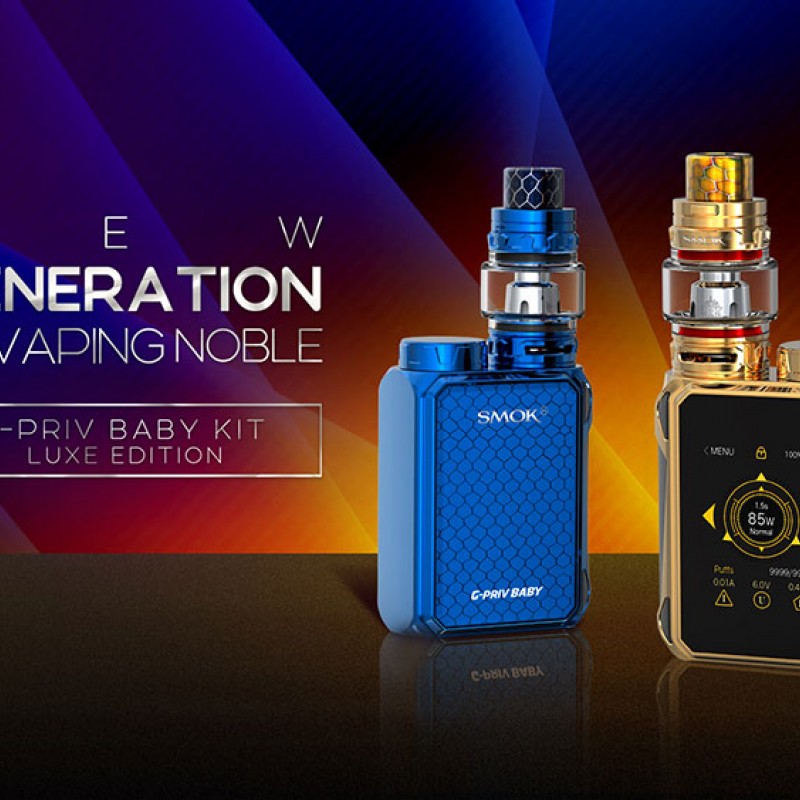 Smok G-Priv Baby Luxe Edition 85W, kompakt yapısı ve dokunmatik ekranıyla yüksek performans sunar. Şık tasarımıyla dikkat çeker, şimdi keşfedin!