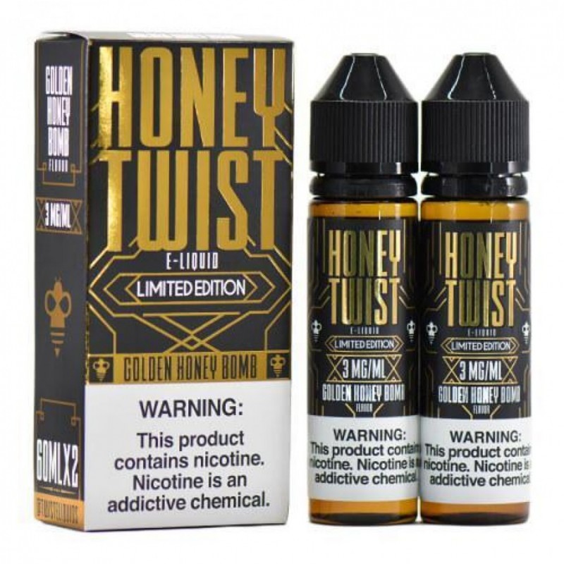Twisted Ejuice Honey Twist 60ml ile bal aromalı yoğun buhar deneyimi yaşayın. Kaliteli içerik ve eşsiz tat arayanlar için ideal seçim.