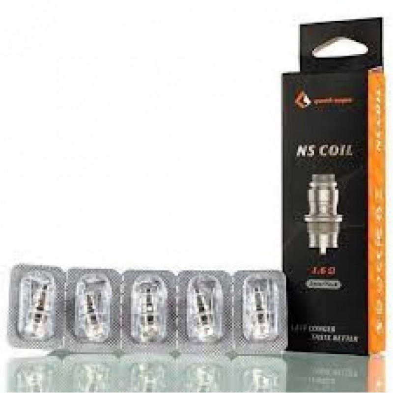 GeekVape NS Coil 5'li paket ile Flint ve Frenzy cihazlarınızda yoğun aroma ve uzun ömürlü performans deneyimi yaşayın. Hızlı gönderi avantajıyla!
