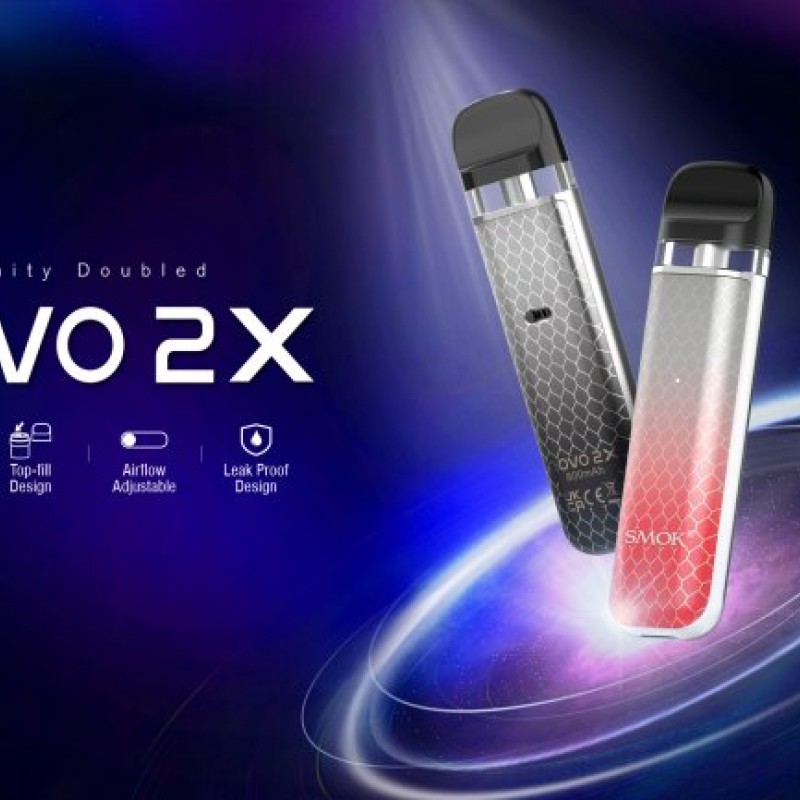 SMOK NOVO 2X POD ile sızdırmaz tasarım, uzun ömürlü coil ve kolay likit dolumu sayesinde pratik ve keyifli bir kullanım sizi bekliyor.